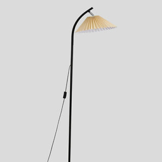 ZOWALA - Minimalist Pleated Fabric White Floor Lamp Image - 13