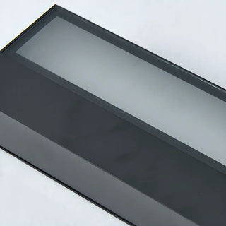 ZOWALA - Minimalist Rectangular Black Outdoor Wall Light Image - 11