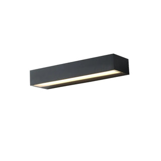 ZOWALA - Minimalist Rectangular Black Outdoor Wall Light Image - 7