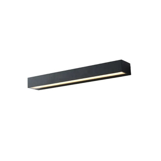 ZOWALA - Minimalist Rectangular Black Outdoor Wall Light Image - 8