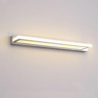 ZOWALA - Minimalist Rectangular White Dimming LED Vanity Light Image - 4