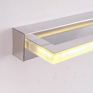 ZOWALA - Minimalist Rectangular White Dimming LED Vanity Light Image - 8