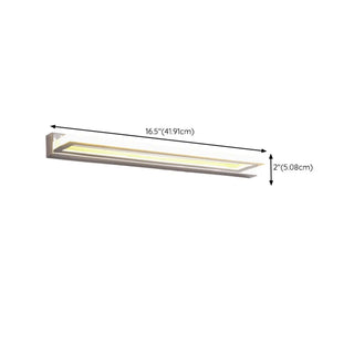 ZOWALA - Minimalist Rectangular White Dimming LED Vanity Light #size