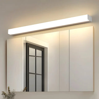 ZOWALA - Modern White Rectangular LED Bathroom Vanity Light Image - 1