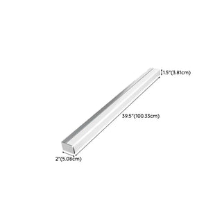 ZOWALA - Modern White Rectangular LED Bathroom Vanity Light Image - 15