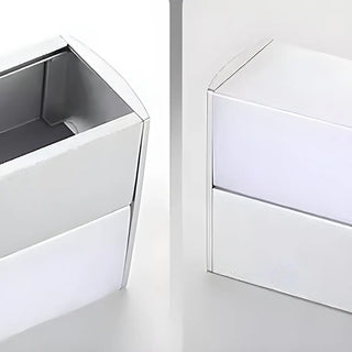 ZOWALA - Modern White Rectangular LED Bathroom Vanity Light Image - 6