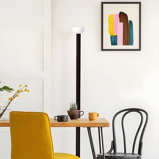 Sleek Red Linear Minimalist Bowl LED Floor Lamp Zawala Image - 13