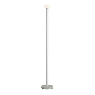 Sleek Red Linear Minimalist Bowl LED Floor Lamp Zawala Image - 4
