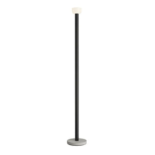 Sleek Red Linear Minimalist Bowl LED Floor Lamp Zawala Image - 7