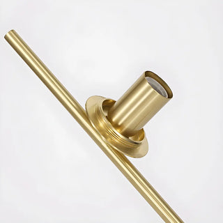 Bedside Minimalist  Globe Glass Shade Brass Floor Lamp Zawala Image - 4