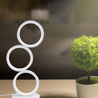 Creative Minimalist Ring LED 3-Light Night Table Lamp Zawala Image - 10