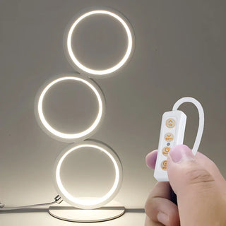 Creative Minimalist Ring LED 3-Light Night Table Lamp Zawala Image - 12