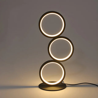 Creative Minimalist Ring LED 3-Light Night Table Lamp Zawala Image - 2