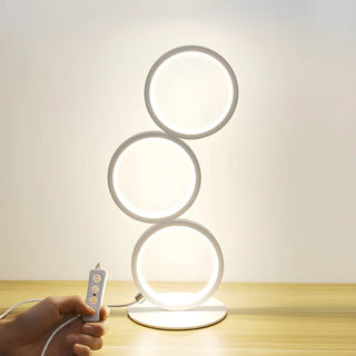 Creative Minimalist Ring LED 3-Light Night Table Lamp Zawala Image - 3