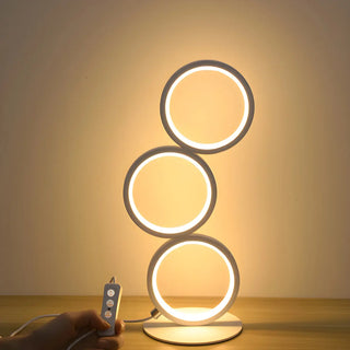Creative Minimalist Ring LED 3-Light Night Table Lamp Zawala Image - 9
