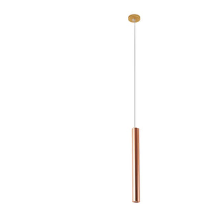 ZOWALA - Minimalist Silver Cylinder Tube Kitchen Island Pendant Light Image - 18