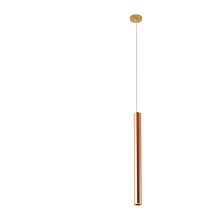 ZOWALA - Minimalist Silver Cylinder Tube Kitchen Island Pendant Light Image - 19