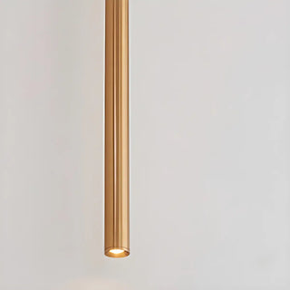 ZOWALA - Minimalist Silver Cylinder Tube Kitchen Island Pendant Light Image - 7
