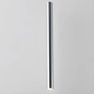 ZOWALA - Minimalist Silver Cylinder Tube Kitchen Island Pendant Light Image - 8