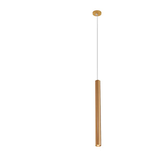 ZOWALA - Minimalist Silver Cylinder Tube Kitchen Island Pendant Light Image - 11