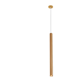 ZOWALA - Minimalist Silver Cylinder Tube Kitchen Island Pendant Light Image - 13