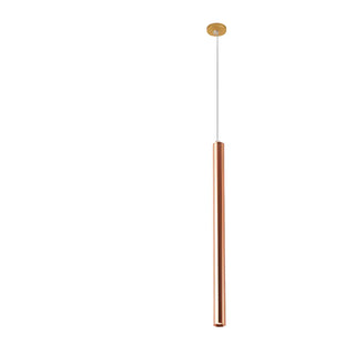 ZOWALA - Minimalist Silver Cylinder Tube Kitchen Island Pendant Light Image - 14