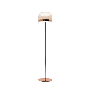 Modern Minimalist Rose Gold Dome Metal Floor Lamp Zawala Image - 15