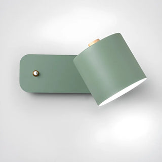 Modern Black Cylindrical Metal Wall Lamp Sconce Zawala Image - 3