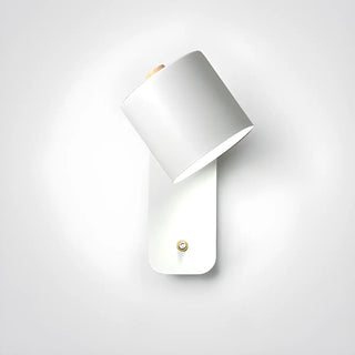 Modern Black Cylindrical Metal Wall Lamp Sconce Zawala Image - 8