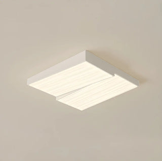 Stylish Rectangle White LED Flush Mount Ceiling Light Zawala Image - 10