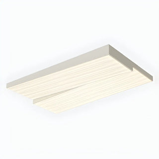 Stylish Rectangle White LED Flush Mount Ceiling Light Zawala Image - 19