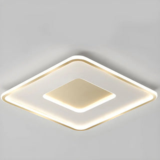 Minimalist Gold Round LED Flush Mount Ceiling Light Zawala Image - 7