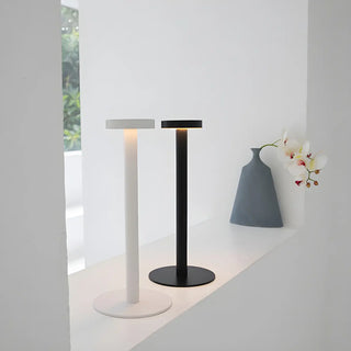 ZOWALA - Minimalist Round Metal Acrylic Table Lamp Image - 1