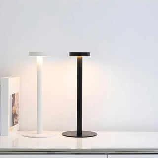 ZOWALA - Minimalist Round Metal Acrylic Table Lamp Image - 3