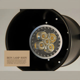 ZOWALA - Minimalist Semi-Flush Mount Black Iron Track Light Image - 17
