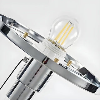 Minimalist Bedroom Modern Silver Dome Glass Table Lamp Zawala Image - 8