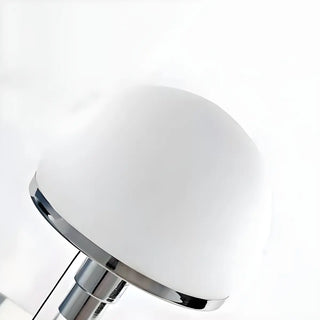 Minimalist Bedroom Modern Silver Dome Glass Table Lamp Zawala Image - 9