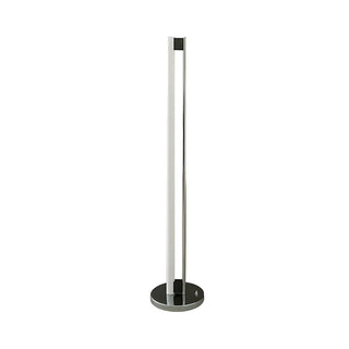 Minimalist Linear Silver Finish LED Metal Floor Lamp Zawala Image - 5