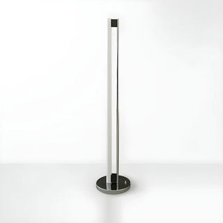 Minimalist Linear Silver Finish LED Metal Floor Lamp Zawala Image - 6
