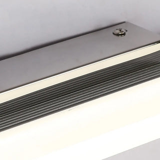 ZOWALA - Minimalist Silver Rectangular Vanity Mirror Light Image - 10