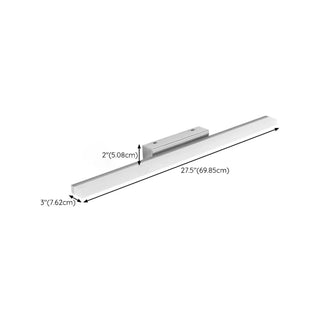 ZOWALA - Minimalist Silver Rectangular Vanity Mirror Light Image - 15
