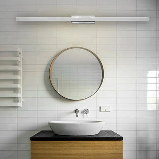 ZOWALA - Minimalist Silver Rectangular Vanity Mirror Light Image - 3
