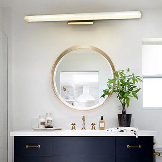 ZOWALA - Minimalist Silver Rectangular Vanity Mirror Light Image - 4