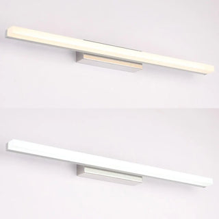 ZOWALA - Minimalist Silver Rectangular Vanity Mirror Light Image - 9