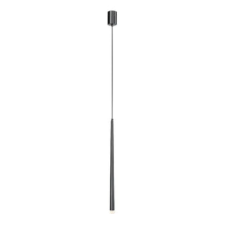ZOWALA - Minimalist Slim Black Dual Tube Acrylic Bedroom Pendant Light Image - 15