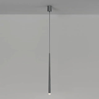 ZOWALA - Minimalist Slim Black Dual Tube Acrylic Bedroom Pendant Light Image - 6