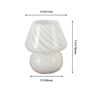Minimalist Small White Ceramic Atmosphere Table Lamp Zawala #size