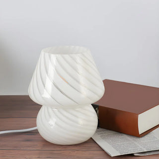 Minimalist Small White Ceramic Atmosphere Table Lamp Zawala Image - 3