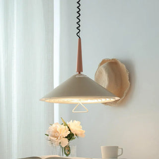 ZOWALA - Nordic Minimalist Cone Metal Table White Small Pendant Light Image - 3