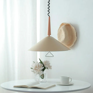 ZOWALA - Nordic Minimalist Cone Metal Table White Small Pendant Light Image - 4